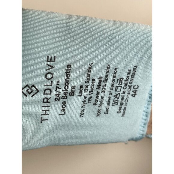 ThirdLove 24/7 Lace Balconette Bra 44C New with tags! - Picture 3 of 7